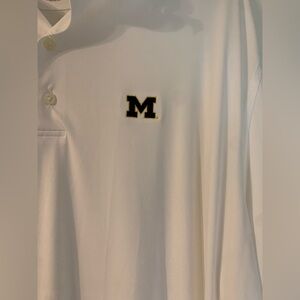 Johnnie-O Feather Weight Polo Shirt Michigan Logo‎ Size XXL